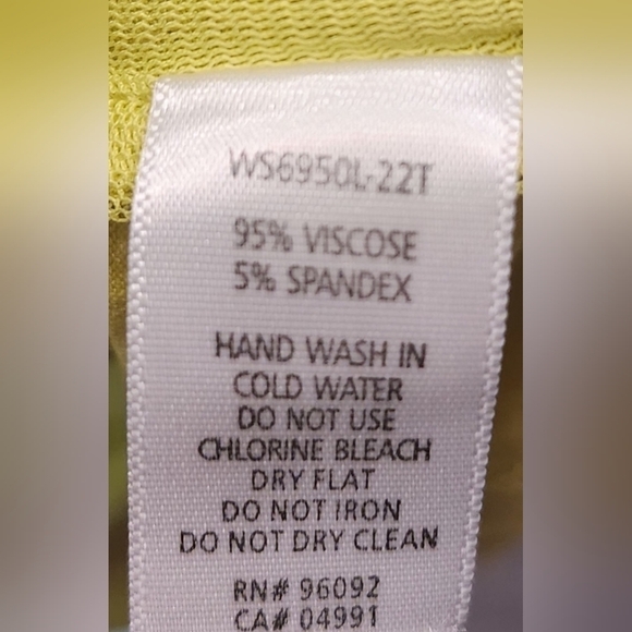 Willi Smith Small Short Sleeve Sequins Bright Green Shirt - Picture 6 of 6